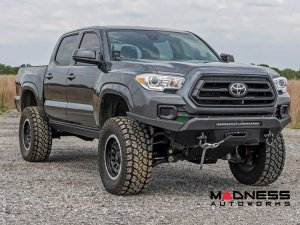 Toyota Tacoma Front Bumper - Winch Mount w/ Black Series Light Bar Toyota Tacoma Front Bumper - Winch Mount w/ Black Series Light Bar